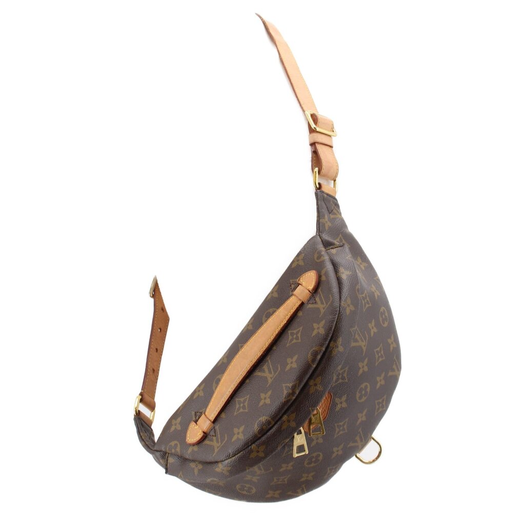 Monogram bumbag with shoulder carry strap and front zip pocket