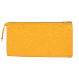 LOUIS VUITTON VINTAGE EPI LEATHER POUCHES YELLOW