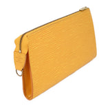 LOUIS VUITTON VINTAGE EPI LEATHER POUCHES YELLOW