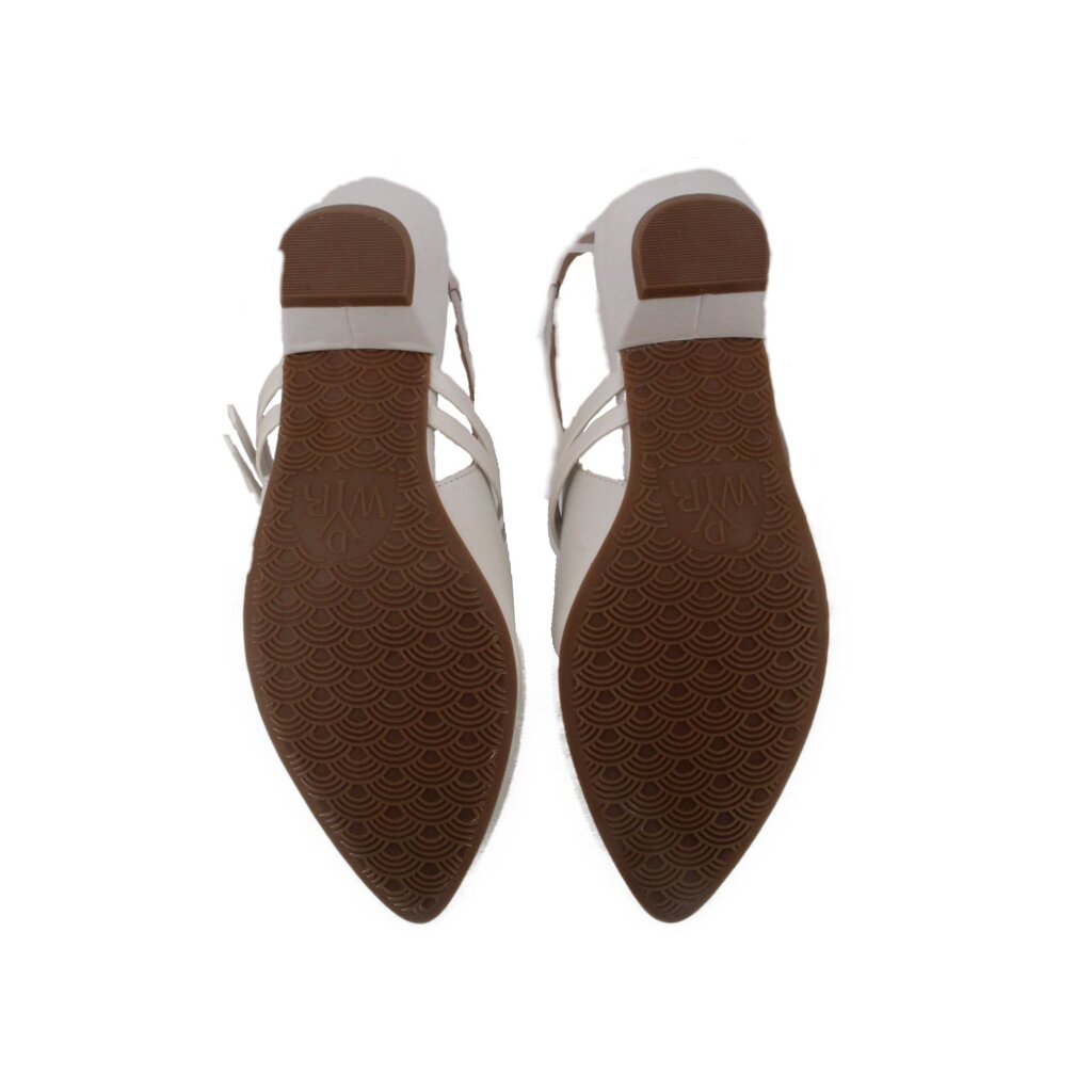 WYDR ARIA Mary Jane heels, white outsole view with patterned sole texture