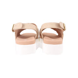 WYDR LEATHER SANDALS NUDE 8 US