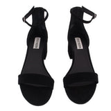 STEVE MADDEN SUEDE HEELS BLACK 7.5 US