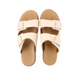 NISOLO LEATHER SANDALS CREAM 10 US