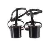 BIRMAN LEATHER HEELS BLACK 9.5 US