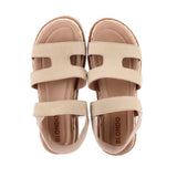 BLONDO PLATFORM SANDALS BEIGE 8.5 US