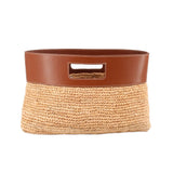 J CREW RAFFIA CLUTCHES NATURAL