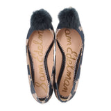 SAM EDELMAN PRINT FLATS TEAL 9.5 US