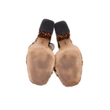 SOLE SOCIETY CALF HAIR SANDALS LEOPARD 10 US