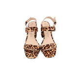 SOLE SOCIETY CALF HAIR SANDALS LEOPARD 10 US