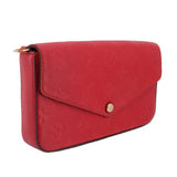LOUIS VUITTON FELICIE EMPREINTE CROSSBODYS RED