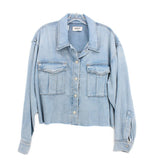 AGOLDE DENIM JACKETS BLUE M