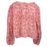 GANNI PRINT TOPS PINK S | 2