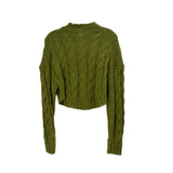 GAIA KNIT SWEATERS GREEN S