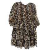GANNI LEOPARD DRESSES BROWN S | 2