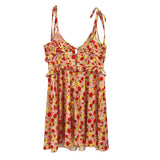 FOR LOVE & LEMONS FLORAL DRESSES RED S