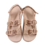 GUCCI ISLA CRYSTAL SLINGBACK SANDALS TAN 38 EU | 8 US