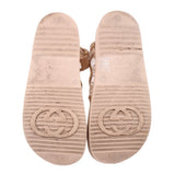 GUCCI ISLA CRYSTAL SLINGBACK SANDALS TAN 38 EU | 8 US