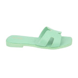 ALDO SLIDE SANDALS GREEN 6 US