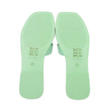 ALDO SLIDE SANDALS GREEN 6 US