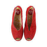 FLY LONDON PREFORATED MULES RED 8 US