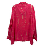 ADRIANA IGLESIAS BLOUSE PANTS 2 PC PINK M | 42