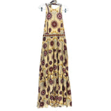 EMPORIO SIRENUSE PRINT DRESSES TAN S