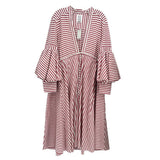 ROSIE ASSOULIN STRIPED DRESSES RED M | 8