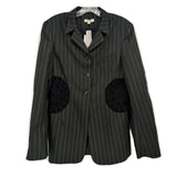 DIOTIMA PINSTRIPE LONG TOWER BLAZERS BLACK US M
