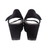 PEDRO GARCIA WEDGE SANDALS BLACK 10 US