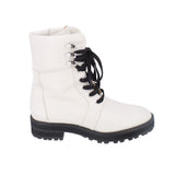 STUART WEITZMAN TIE UP BOOTS WHITE 8 US