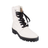 STUART WEITZMAN TIE UP BOOTS WHITE 8 US