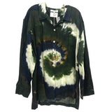 FRAME TIE DYE TOPS GREEN L