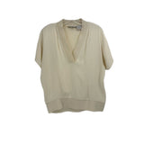 ADOLFO DOMINGUEZ SHORT SLEEVE TOPS CREAM M