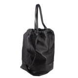 YSL HARLEM DRAWSTRING TOTES BLACK
