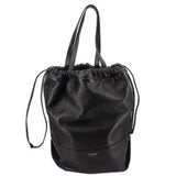YSL HARLEM DRAWSTRING TOTES BLACK