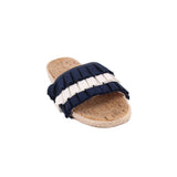 JACK ROGERS RUFFLE SANDALS NAVY 9 US