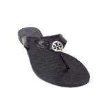 TORY BURCH THORA THONG SANDALS BLACK 8 US