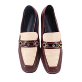 TORY BURCH LEATHER LOAFERS MAROON 9 US