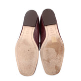 TORY BURCH LEATHER LOAFERS MAROON 9 US