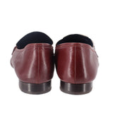 TORY BURCH LEATHER LOAFERS MAROON 9 US