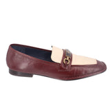 TORY BURCH LEATHER LOAFERS MAROON 9 US