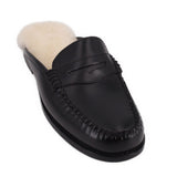 WEEJUNS SHEARLING LOAFERS BLACK 8 US