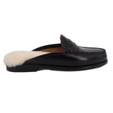 WEEJUNS SHEARLING LOAFERS BLACK 8 US