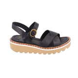 SOFT PLATFORM SANDALS BLACK 8 US