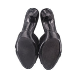 MARC FISHER VONI HEELED SANDALS BLACK 9.5 US