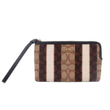 COACH WRISTLET POUCHES BROWN