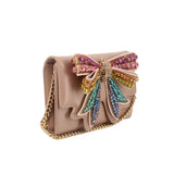 KURT GEIGER SHOREDITCH BOW CROSSBODYS TAN/MULTI