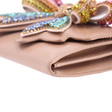 KURT GEIGER SHOREDITCH BOW CROSSBODYS TAN/MULTI