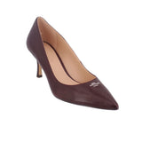 COACH LEATHER HEELS PLUM 7.5 US