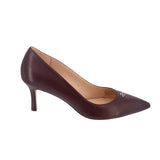 COACH LEATHER HEELS PLUM 7.5 US